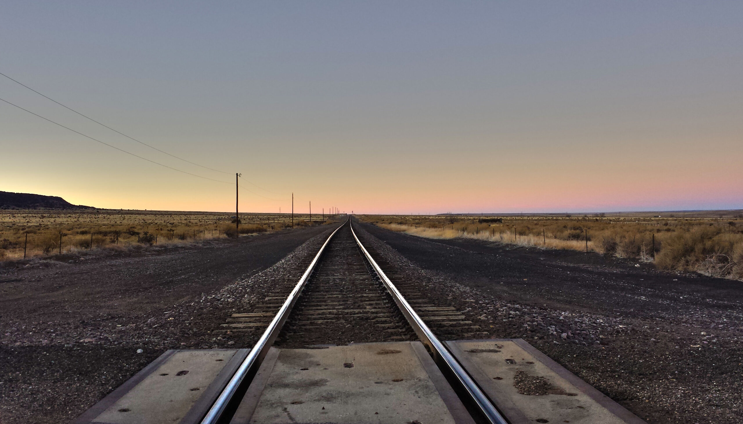 A View Down the Train Tracks